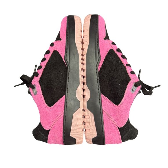 P448 Mason Women's Colorblock Suede Low Top Sneaker Pink/Black, Size 38 NWOB - Picture 7 of 9